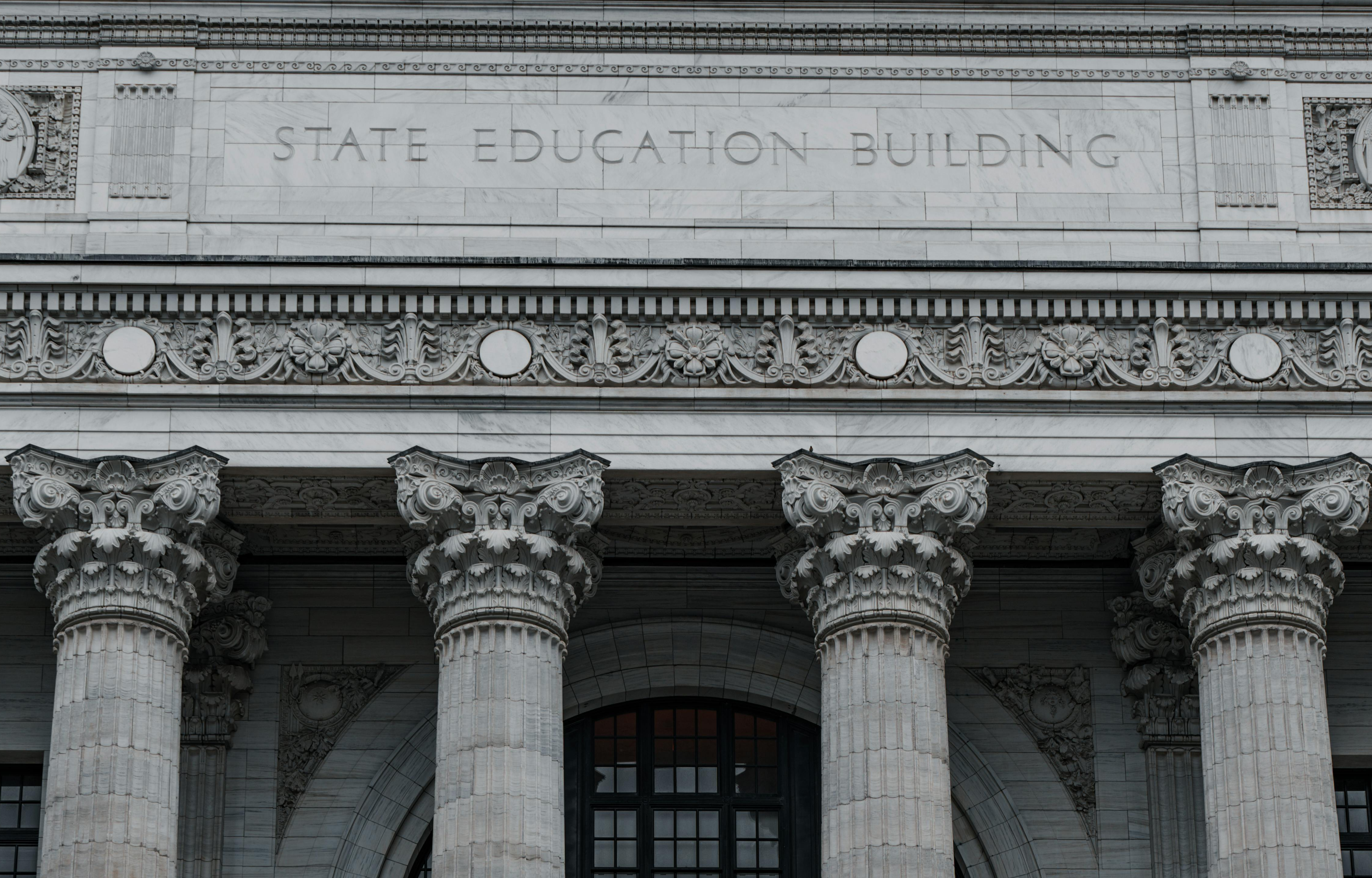 State education building showing that OnePoint Student Information System is a statewide solution. 